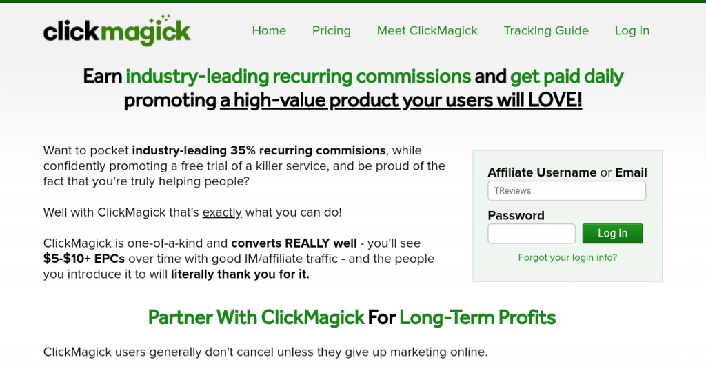 Affiliate Program That Pays Daily - Clickmagick Affiliate Review 